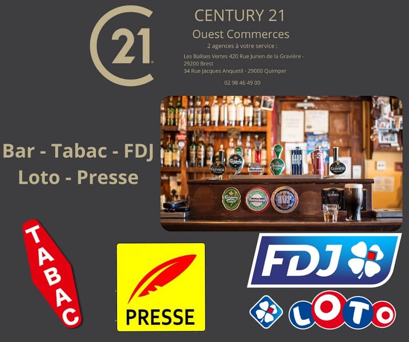 Vente fond de commerce Bar Tabac QUIMPER