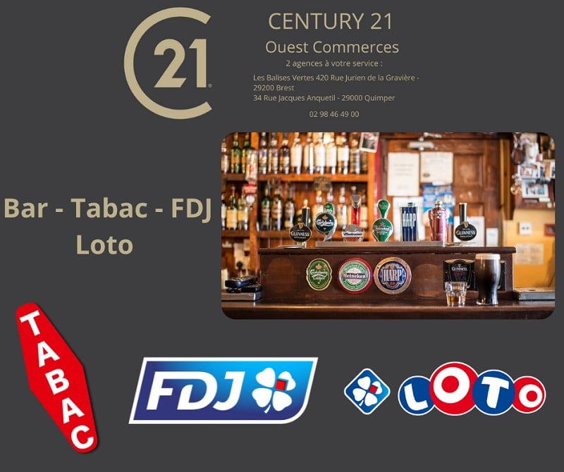 Vente fond de commerce Bar Tabac QUIMPER