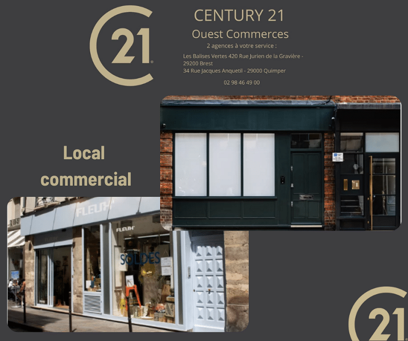 Location Local commercial Salon de coiffure QUIMPER